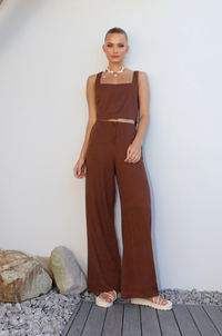 Zeni Pants in Chocolate