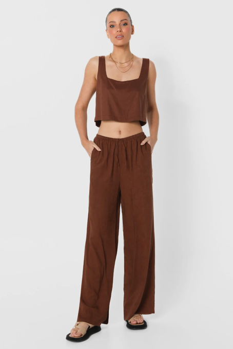 Zeni Pants in Chocolate