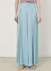 Klimt Satin Wide leg Pant In Sky