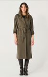 The Riley Double Breasted Trench in Olive