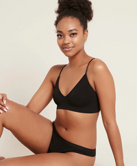 Lyolyte Triangle Bralette In Black