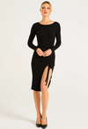 Grus Bodycon Rib Knit Midi Dress