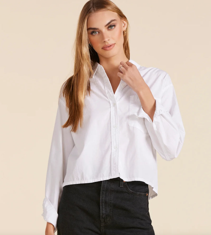 Cropped Boxy Button Down