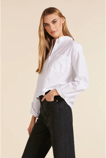 Cropped Boxy Button Down