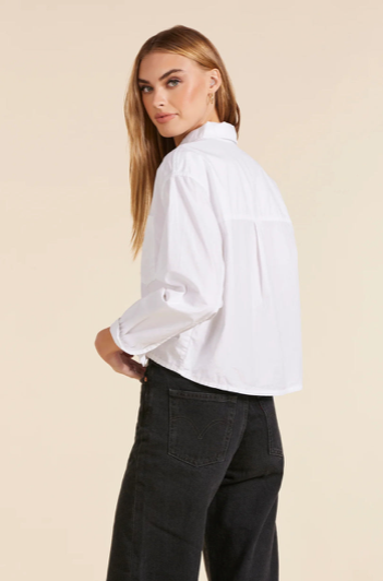 Cropped Boxy Button Down