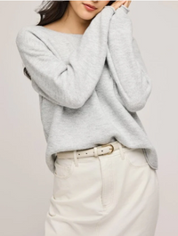 Mateo Knit Pullover In Heather Grey