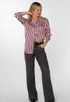 Lazaro Pink/Navy Stripe Blouse