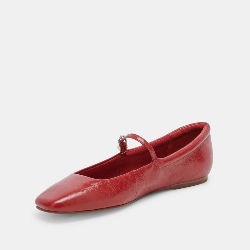 Reyes Flats in Red Leather