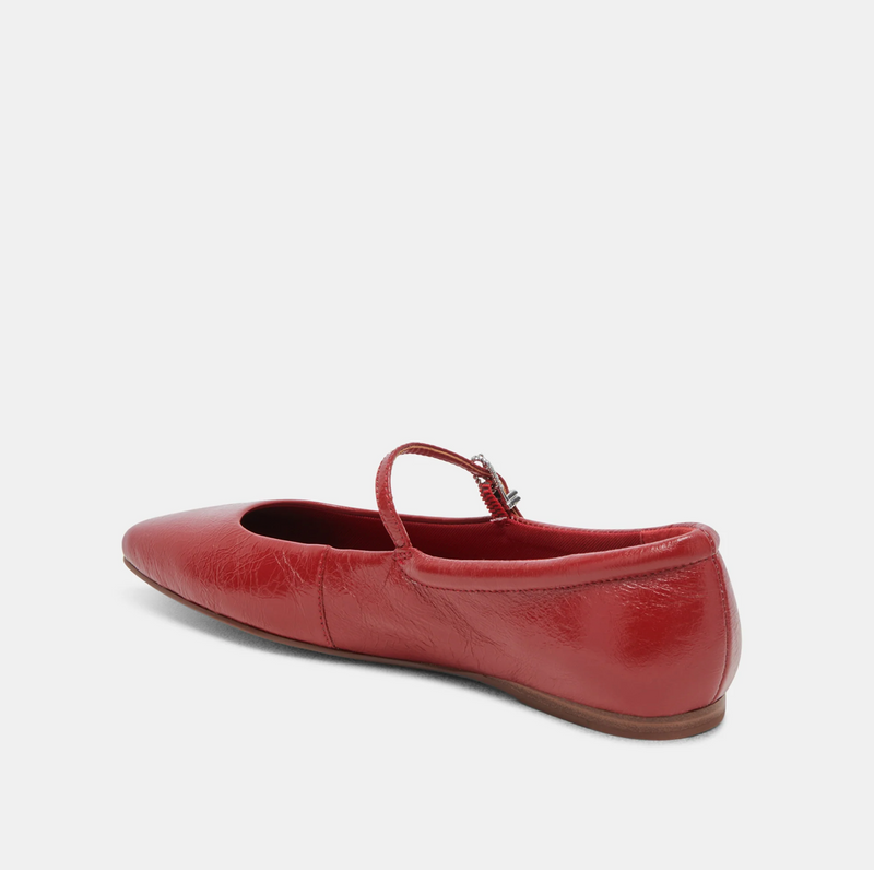 Reyes Flats in Red Leather