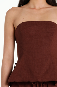 Arli Top in Chocolate