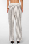 Morella Black Stripe Linen Pants
