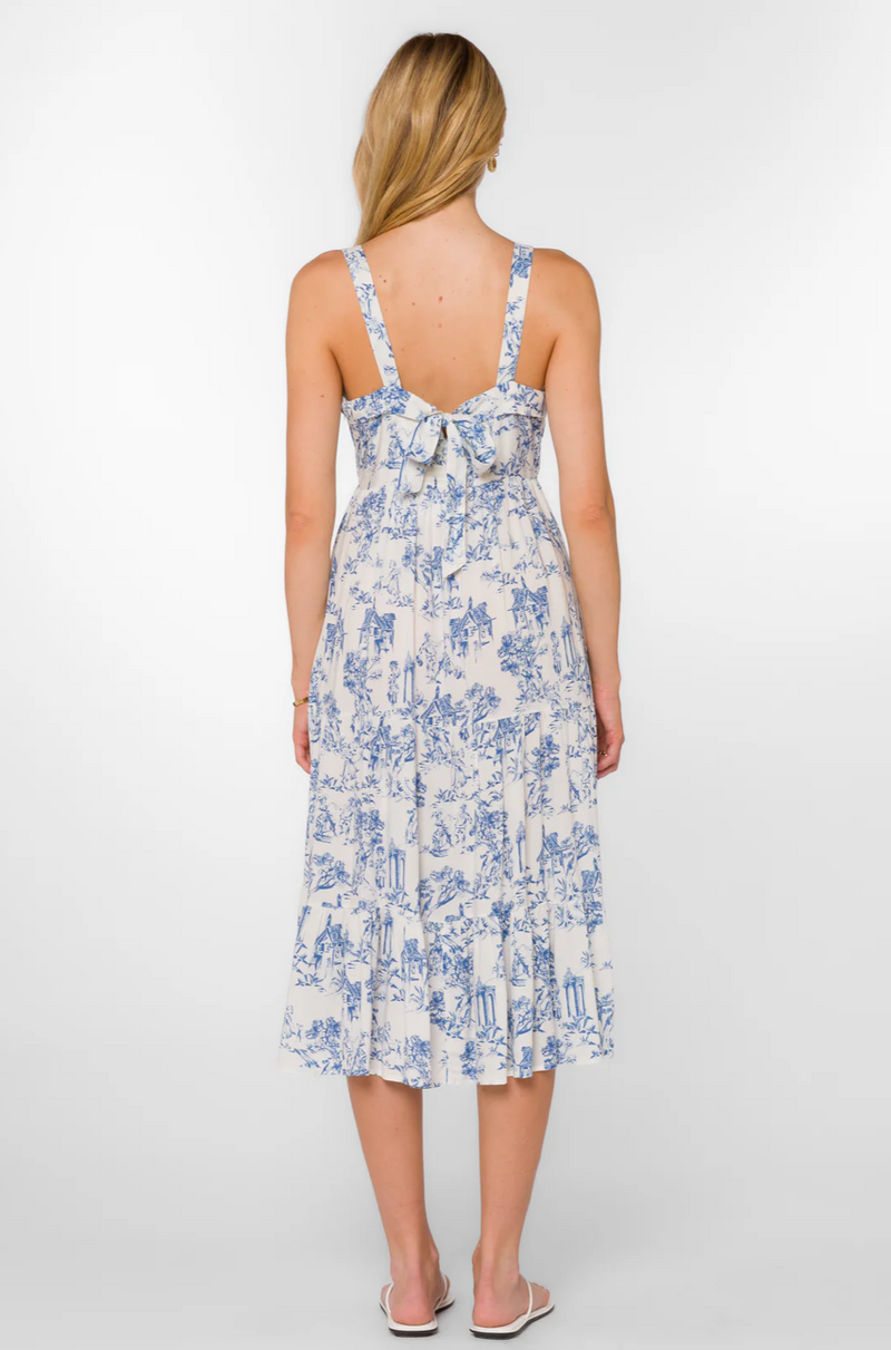 Diana Blue Toile Dress