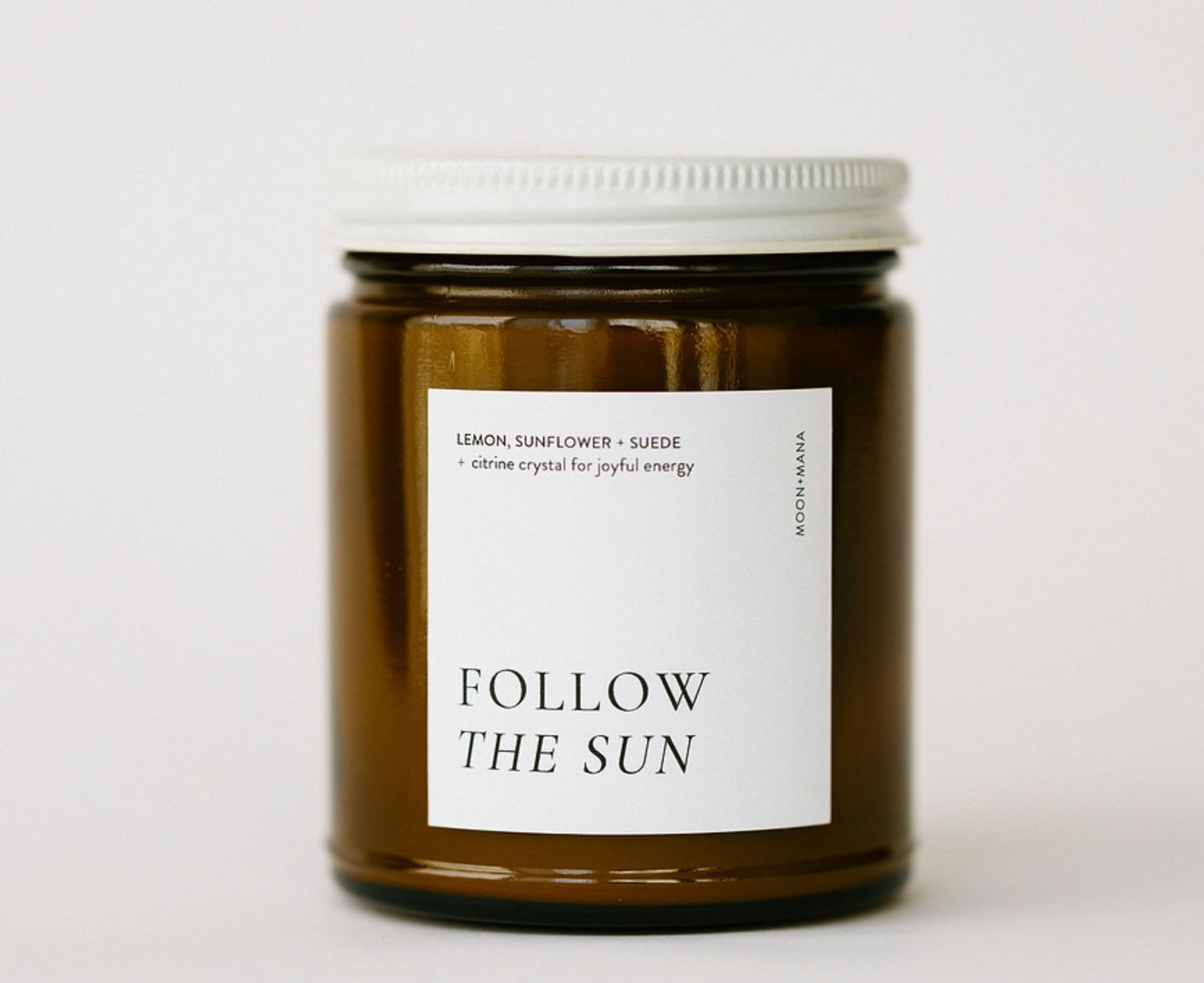 Follow The Sun Candle | Lemon, Sunflower + Suede | 9oz