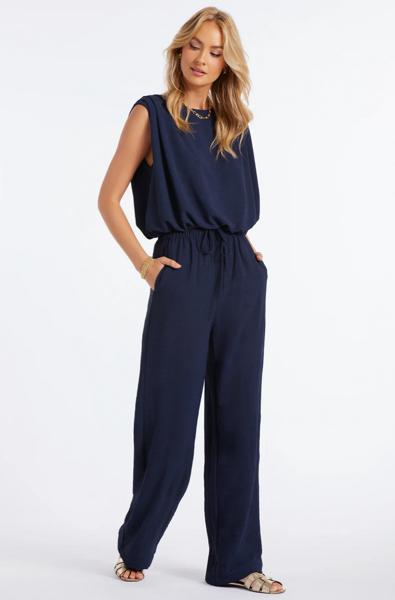 Serafina Drawstring Pant | Navy