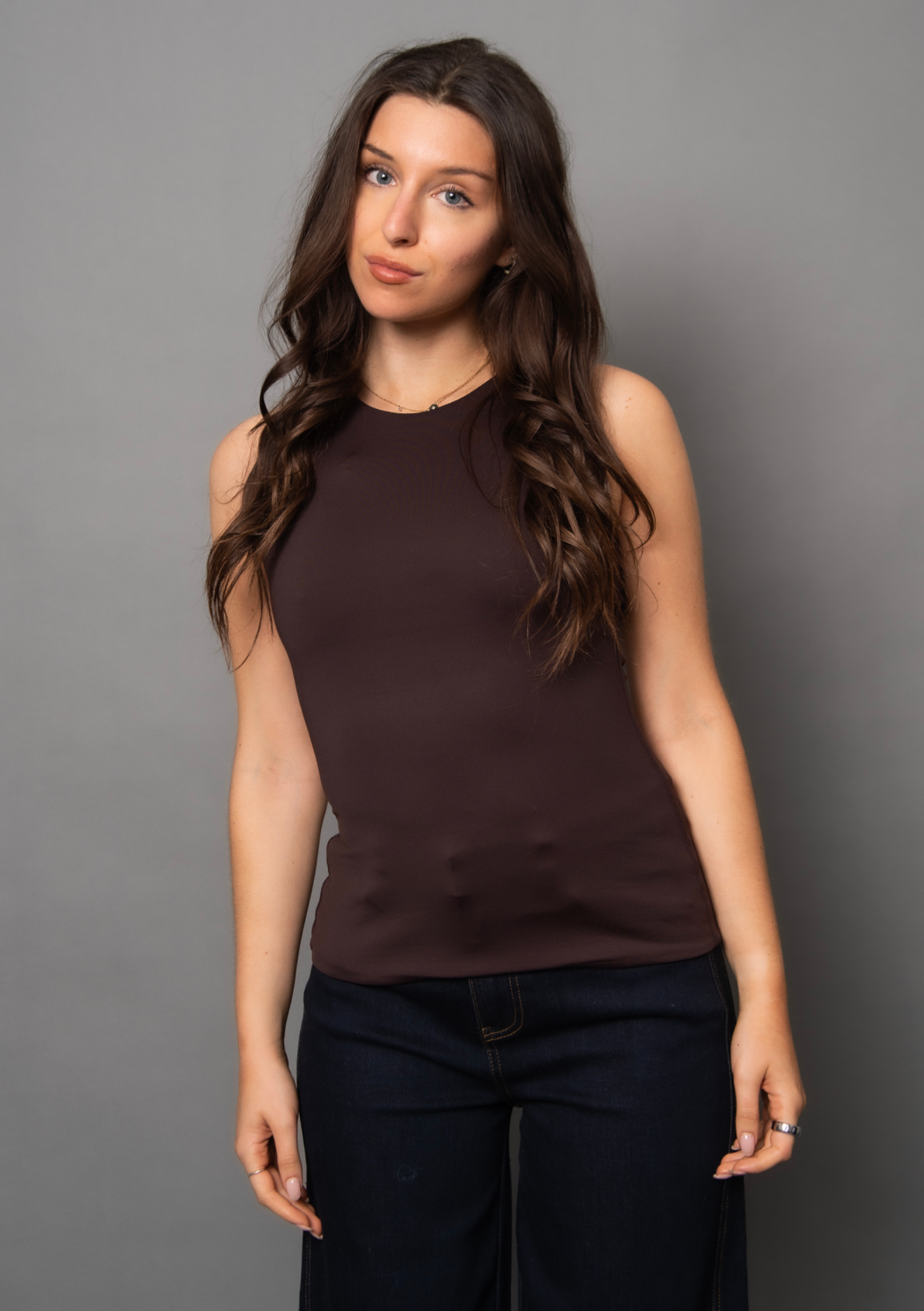 Maria 23 Tank Top | Dark Walnut