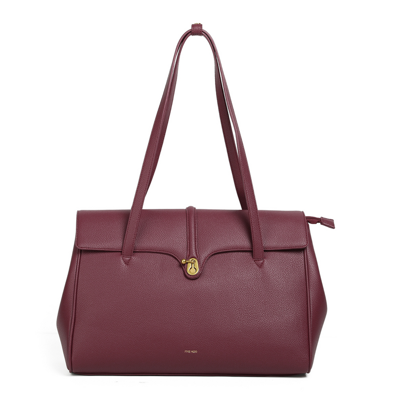 Lock Tote Upgrade Edition | Burgundy