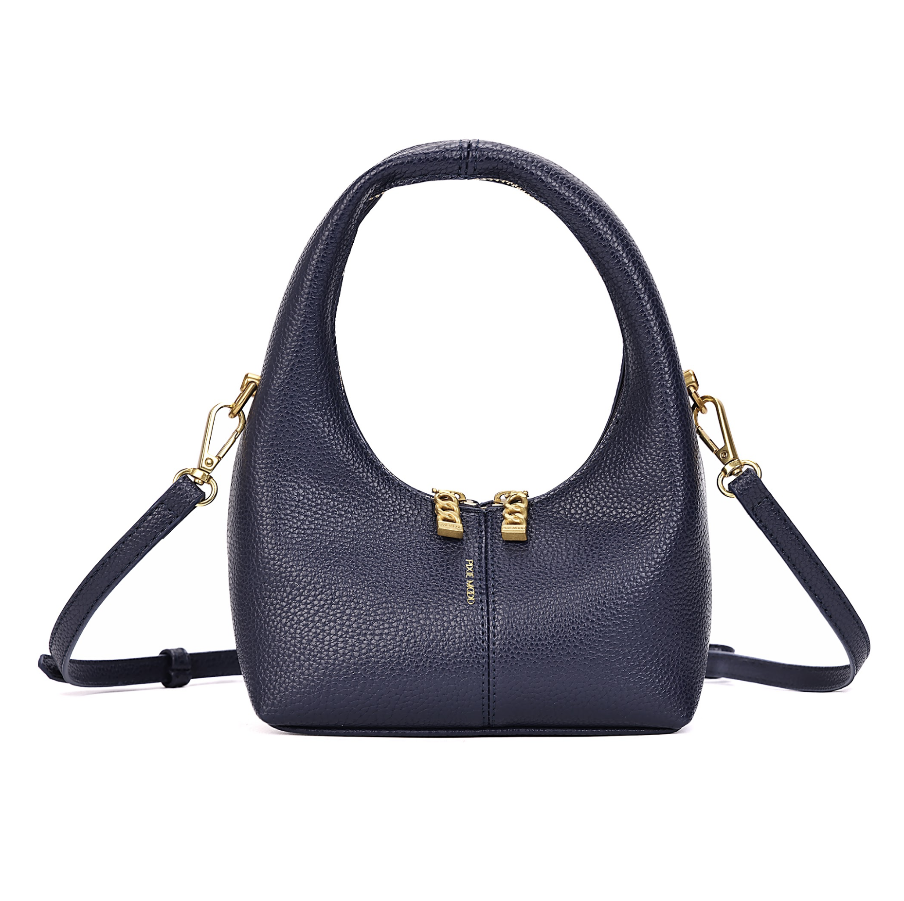 Circle Crossbody Bag | Navy Pebble