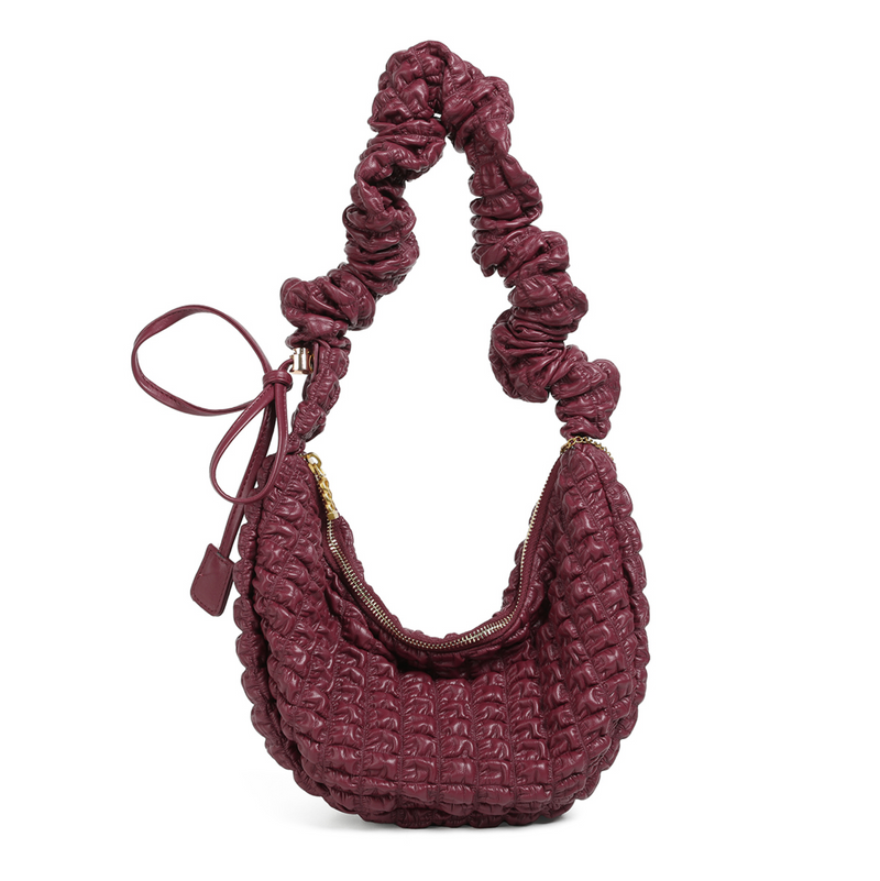 Waffle Crossbody Waffle Bag | Burgundy