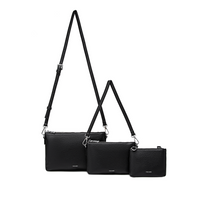 Drea Pouches Set | Black