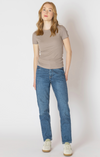 The Basic Ribbed Tee | Almond