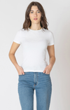 The Basic Ribbed Tee | White