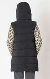 Hooded Puffer Vest  | Black