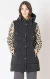 Hooded Puffer Vest  | Black