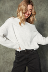 Marilyn Long Sleeve Pullover in Flint Grey