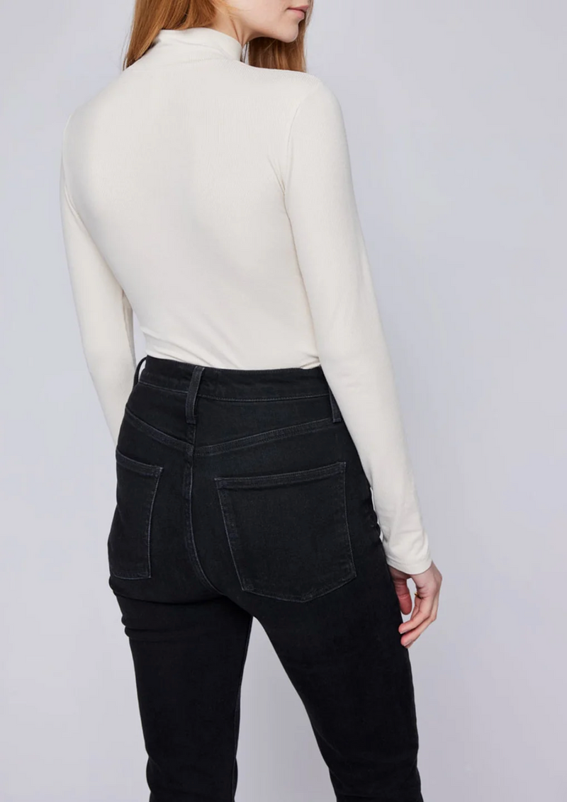 Wren Long Sleeve Mock Neck | Ecru