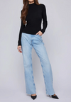 Wren Long Sleeve Mock Neck | Black