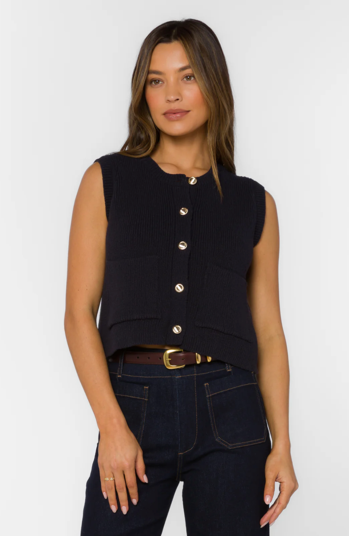 Moana Black Vest