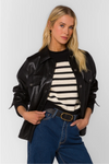 Echo Faux Leather Boyfriend Jacket