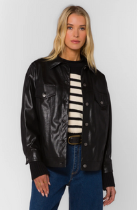 Echo Faux Leather Boyfriend Jacket