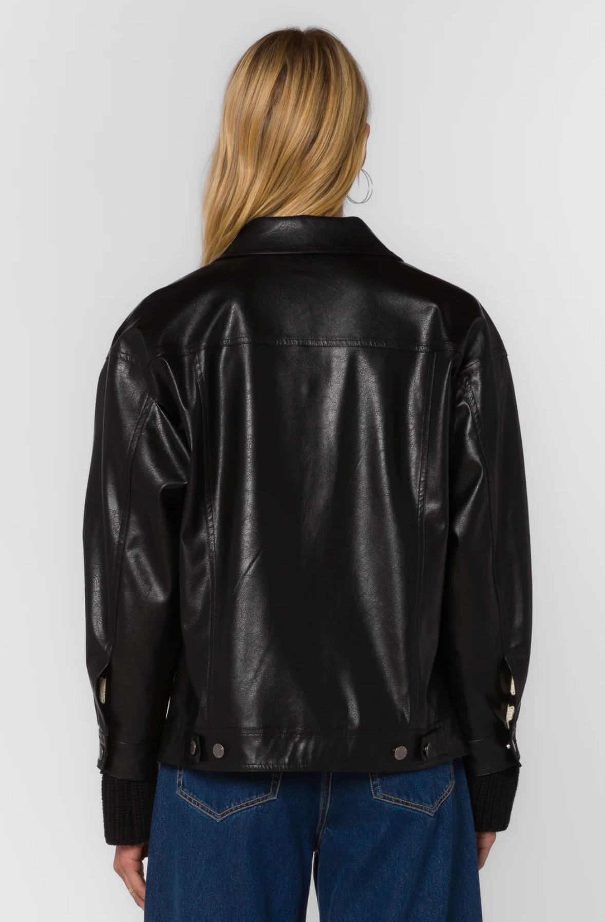 Echo Faux Leather Boyfriend Jacket