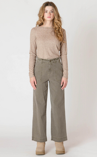 The Straight Leg pant | Army Green