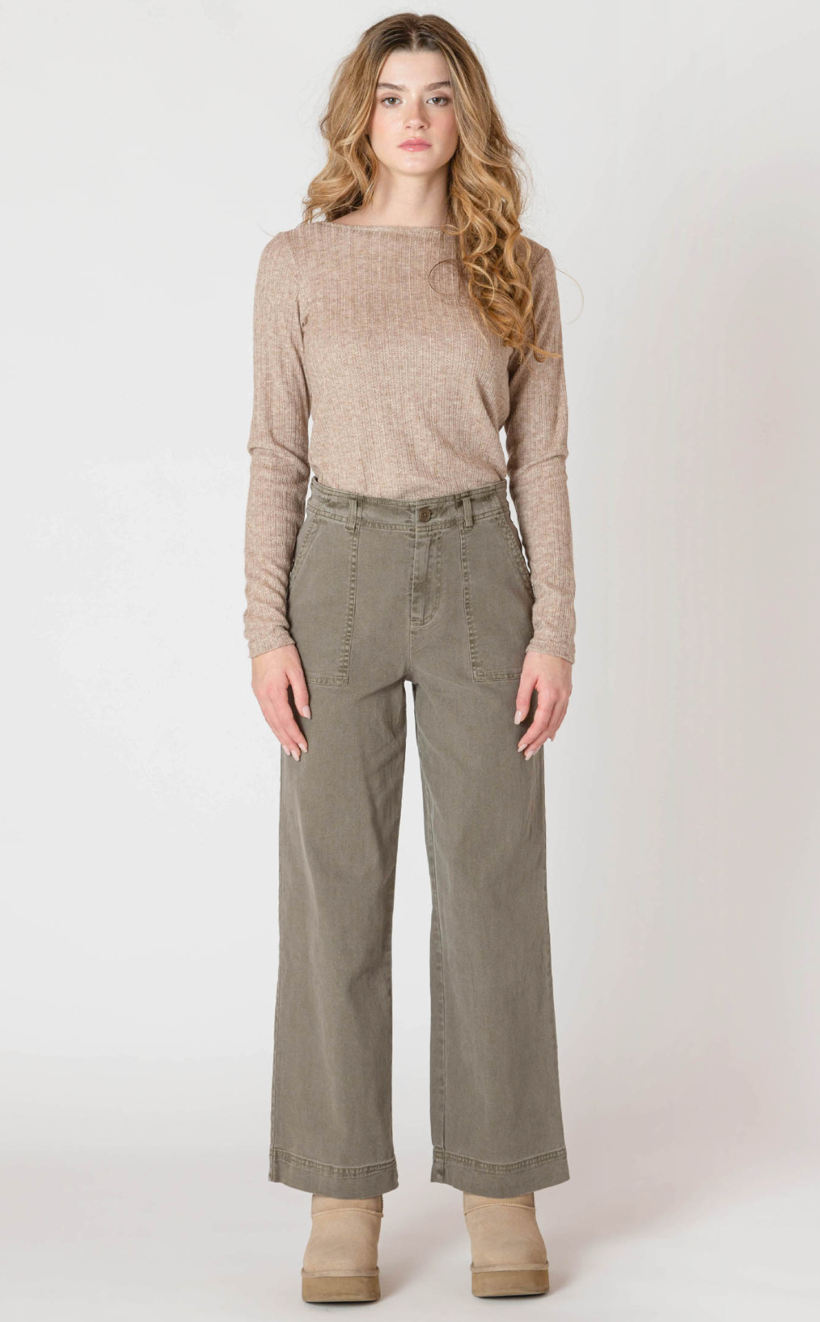 The Straight Leg pant | Army Green