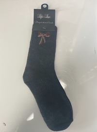 Bow Print Socks | Multiple Colours