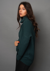 Nancy Ottoman Mock Neck |Dark Hunter Green