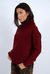 Nancy Ottoman Mock Neck |Chili