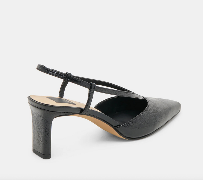 Ginay Heel | Black Leather