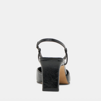 Ginay Heel | Black Leather