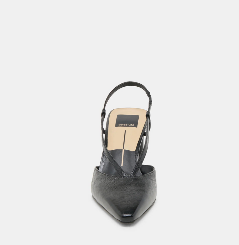 Ginay Heel | Black Leather