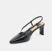 Ginay Heel | Black Leather