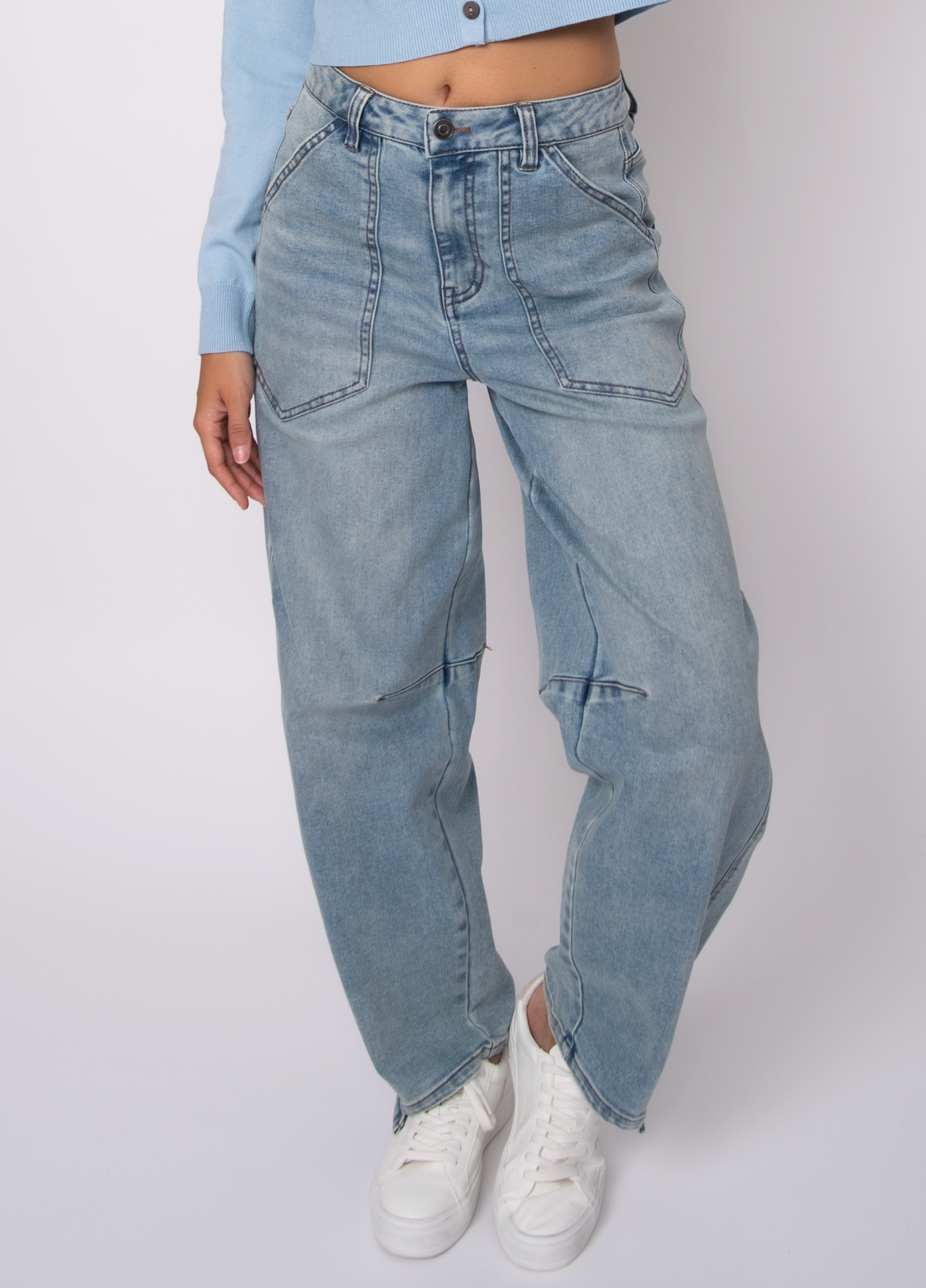 Milla Stretch Denim Pant | Light Wash