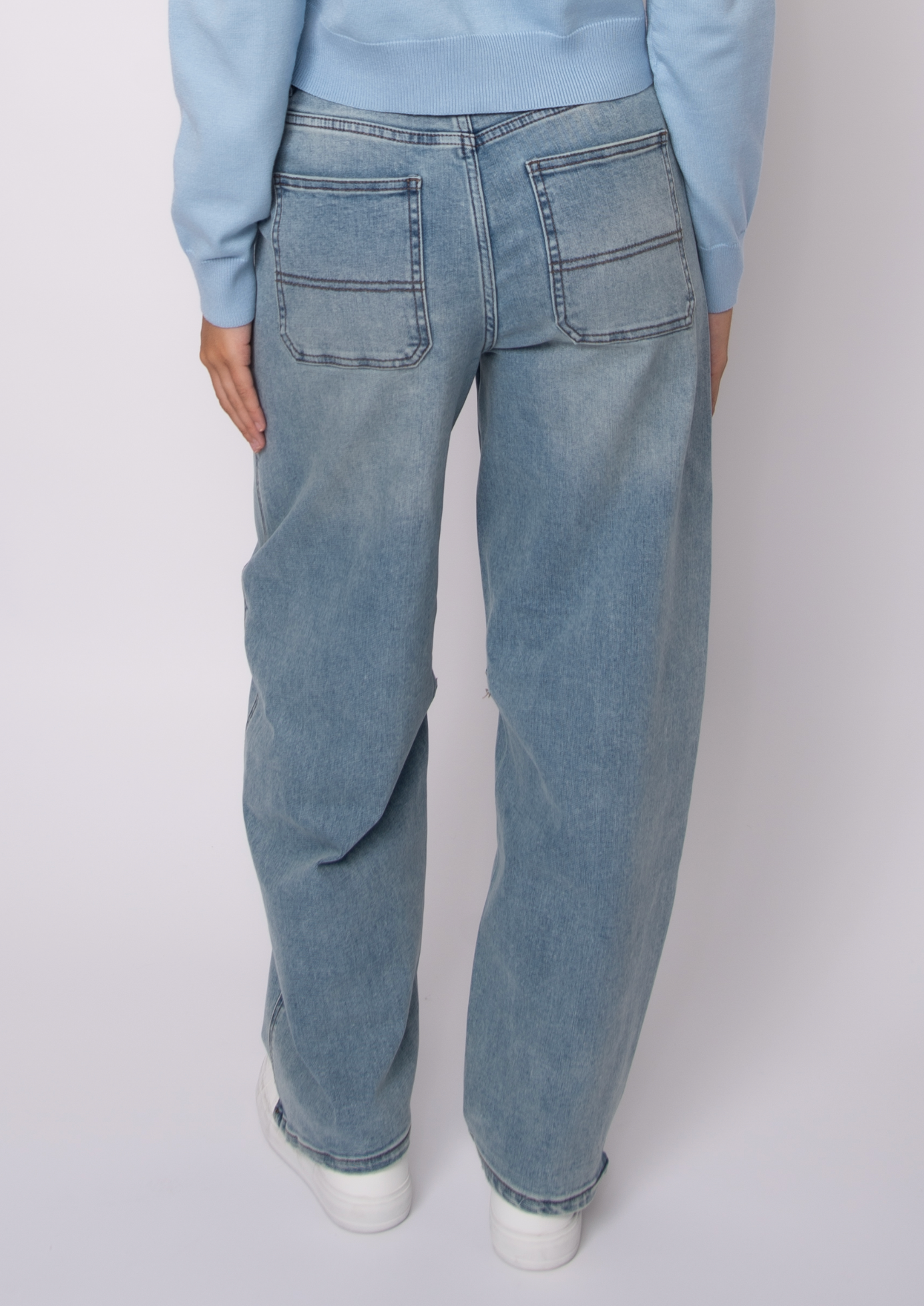 Milla Stretch Denim Pant | Light Wash