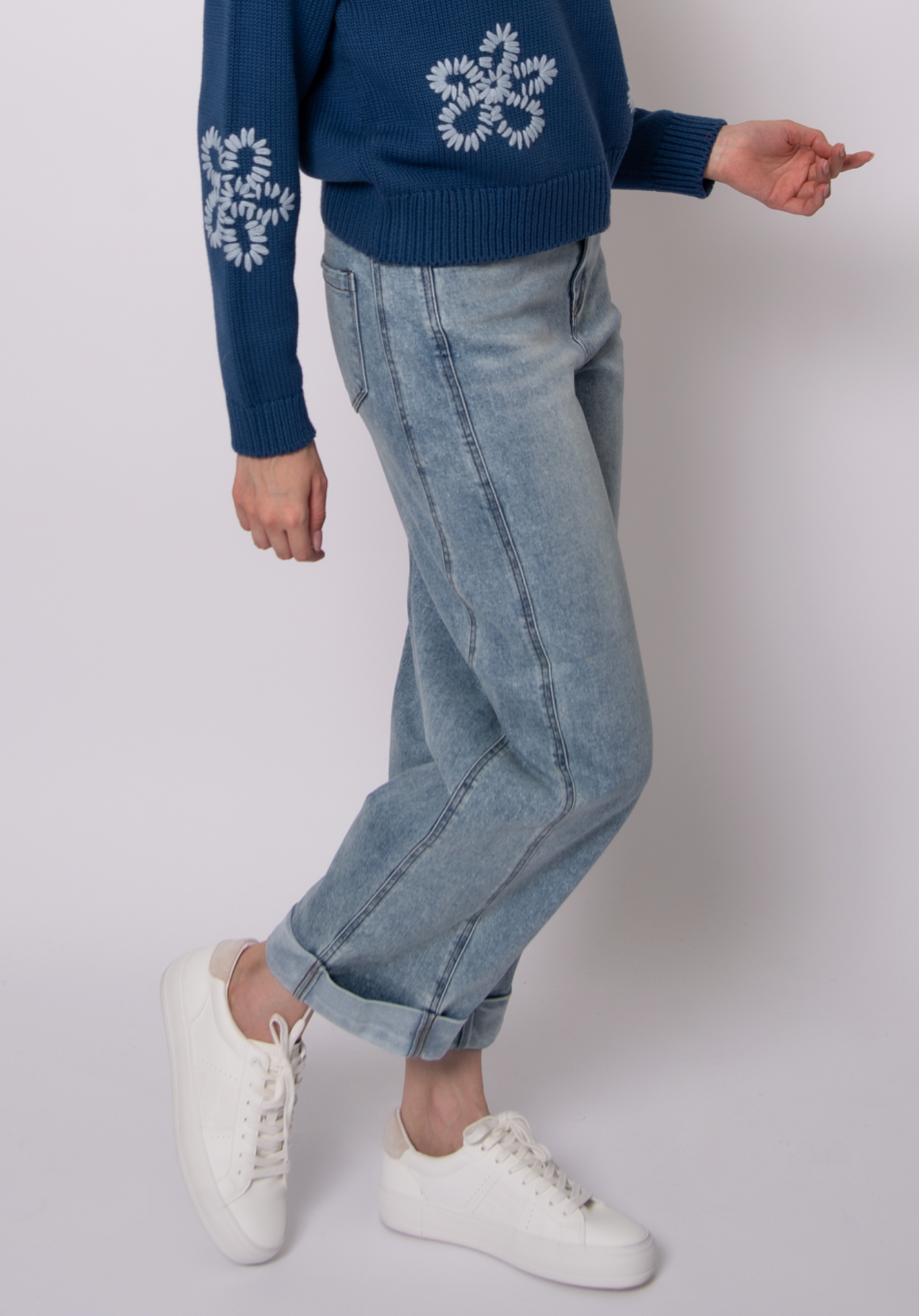 Barni Stretch Barrel | Light Wash