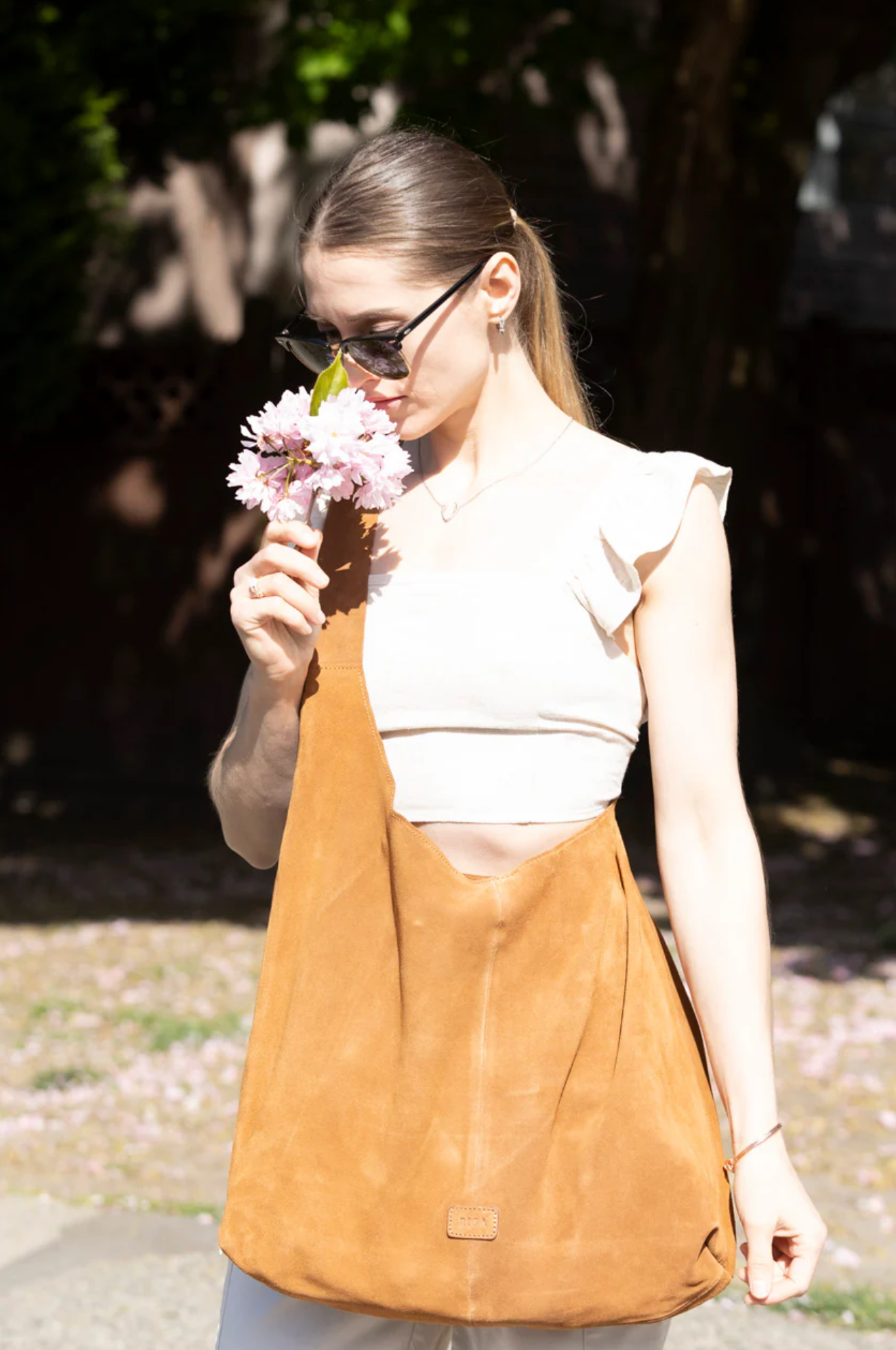 Knot Tote Suede | Tan