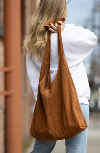 Knot Tote Suede | Tan