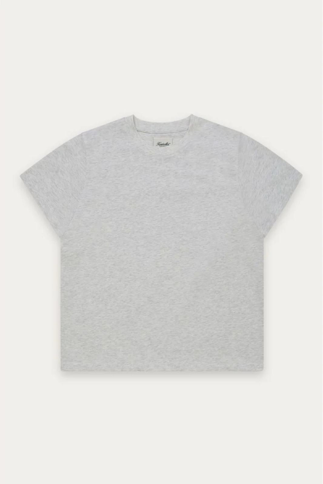 Boyfriend Cotton Tee | Heather Grey