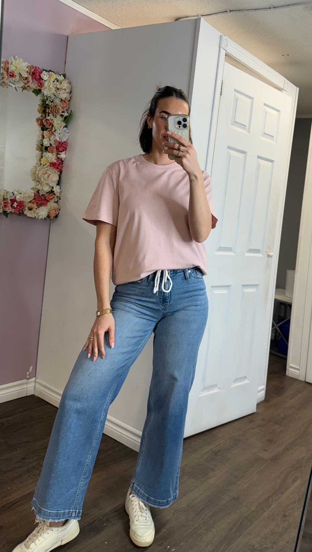 Boyfriend Cotton Tee | Blush